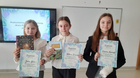 Znamy już zwycięzców międzyszkolnego konkursu ''Mistrz pięknego czytania'' dla piątoklasis