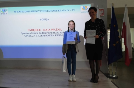 Nasze uczennice laureatkami Powiatowego Konkursu Literackiego ''Złoty Wawrzyn''